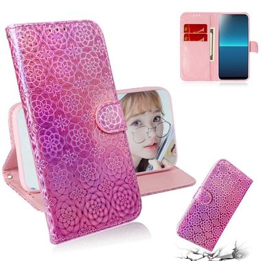 Peňaženkové kožené puzdro na Sony Xperia L4 - Magnetic pink
