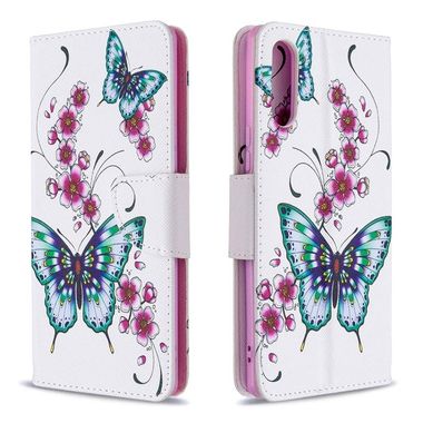 Peňaženkové kožené puzdro na Sony Xperia L4 - Tree and Buttefly