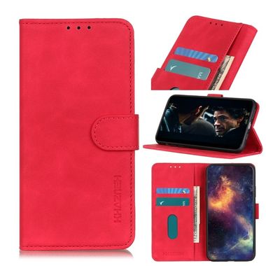 Peňaženkové kožené puzdro na Xiaomi Mi 10 Lite - red