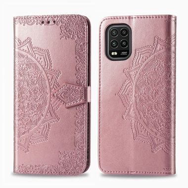 Peňaženkové kožené puzdro na Xiaomi Mi 10 Lite - Mandala pink