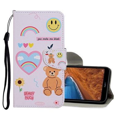 Peňeženkové kožené pouzdro na Xiaomi Redmi Note 8T - Smiley Bear