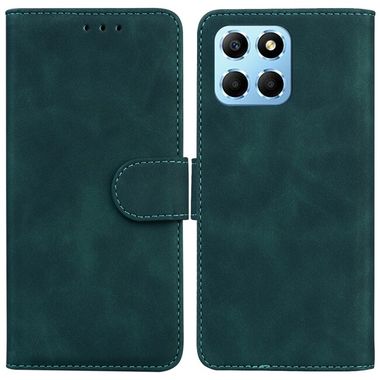 Peněženkové kožené pouzdro Pure Color pro Honor X8 5G/X6 – Zelená