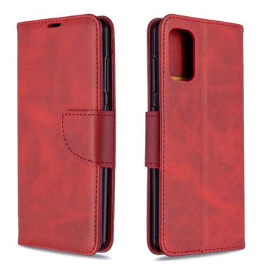 Peněženkové kožené pouzdro Retro pro Samsung Galaxy A41-Červená