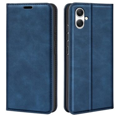 Peněženkové kožené pouzdro Retro-skin Magnetic pro Samsung Galaxy A05s - Tmavě modrá
