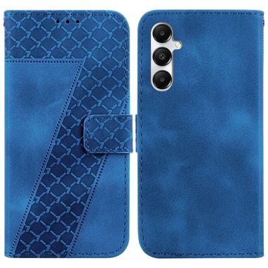 Peněženkové kožené pouzdro Seven Embossed pro Samsung Galaxy A05s - Modrá
