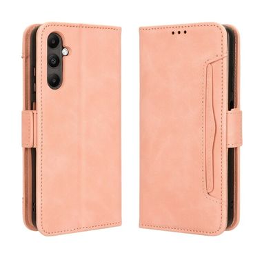Peněženkové kožené pouzdro Skin Feel Calf pro Samsung Galaxy A05s - Růžová