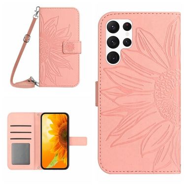 Peňeženkové kožené pouzdro SKIN FEEL pro Samsung Galaxy S23 Ultra 5G – Růžová