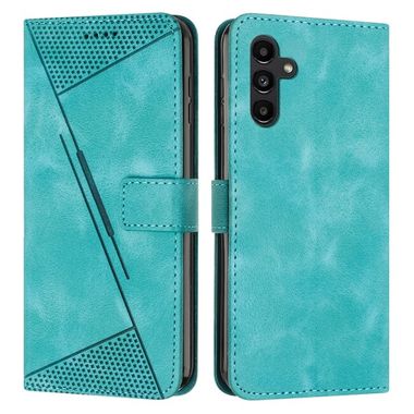 Peněženkové kožené pouzdro Triangle pro Samsung Galaxy S24 Plus 5G - Zelená