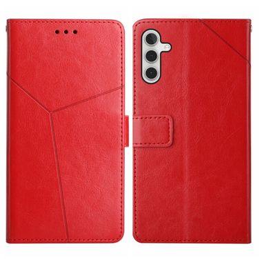Peněženkové kožené pouzdro Y-SHAPED pro Samsung Galaxy A04s - Červená