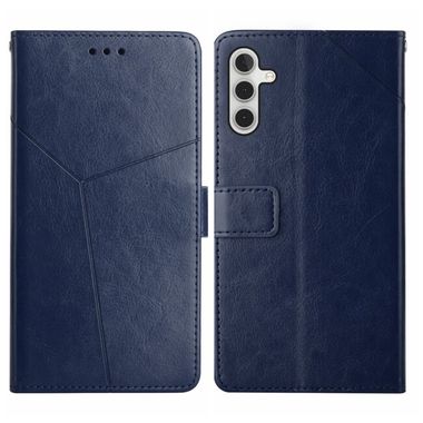 Peněženkové kožené pouzdro Y-SHAPED pro Samsung Galaxy A04s - Modrá