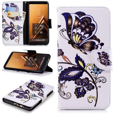Pěneženkové pouzdro Butterfly  na Samsung Galaxy A8+(2018)