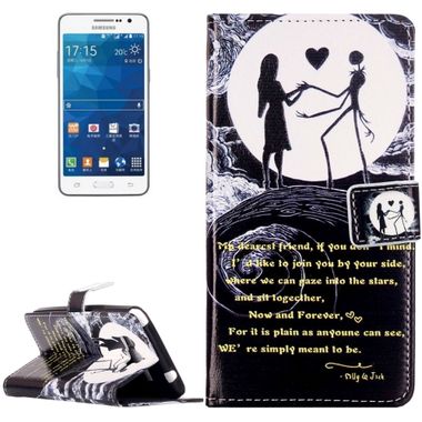 Pěneženkové pouzdro Carving Lovers on The Moon na Samsung Galaxy Grand Prime