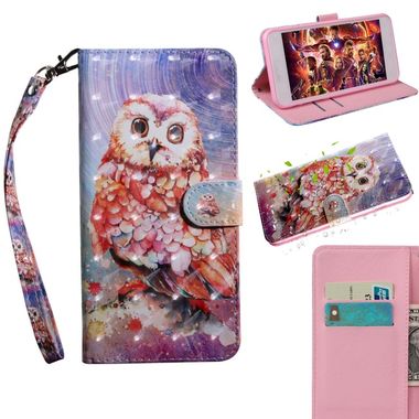 Peněženkové pouzdro Color Owl na Huawei Y5 (2019)