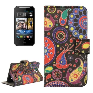 Pěneženkové pouzdro Colorful Abstract na HTC desire 310