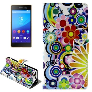Pěneženkové pouzdro Colorful Flowers na Sony Xperia M5