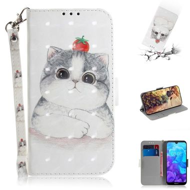 Peněženkové pouzdro Cute Cat  na Huawei Y5 (2019)