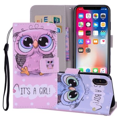 Pěneženkové pouzdro Cute Owl na iPhone Xs Max