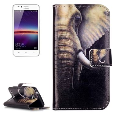 Pěneženkové pouzdro embossment Big Ears Elephant na Huawei Y3 II