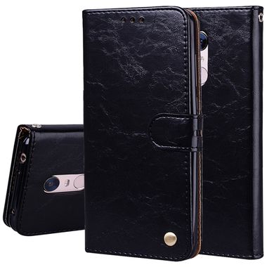 Pěneženkové pouzdro Flip Leather Case Black na Xiaomi Redmi 5 Plus