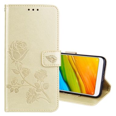 Pěneženkové pouzdro Flip Leather Case Gold na Xiaomi Redmi 5