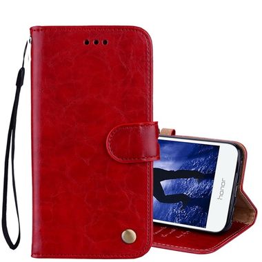 Pěneženkové pouzdro Flip Leather Case Red na Honor 6A