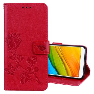 Pěneženkové pouzdro Flip Leather Case Red  na Xiaomi Redmi 5