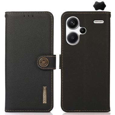 Peněženkové pouzdro KHAZNEH Custer na Xiaomi Redmi Note 13 Pro+ - Černá