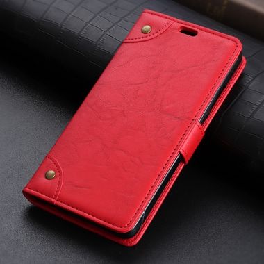 Pěneženkové pouzdro Leather na Huawei Mate 20 Lite - červená