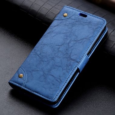 Pěneženkové pouzdro Leather na Huawei Mate 20 Lite - modrá