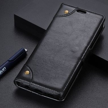 Pěneženkové pouzdro Leather na Huawei P30 Lite - černá