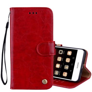 Peňaženkové pozdro Litchi Red na Huawei Y6 (2017)