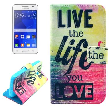 Pěneženkové pouzdro Live the Life You Love na Samsung Galaxy Core 2