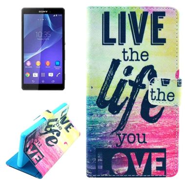 Pěneženkové pouzdro Live the Life You Love na Sony Xperia Z3