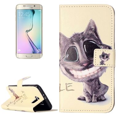 Pěneženkové pouzdro Lovely Smiling Cat na Samsung Galaxy S6