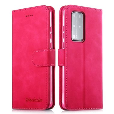 Peněženkové pouzdro na Huawei P40 Pro -Diaobaolee - červená