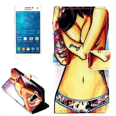 Pěneženkové pouzdro Plain Weave Sexy Girl na Samsung Galaxy A5
