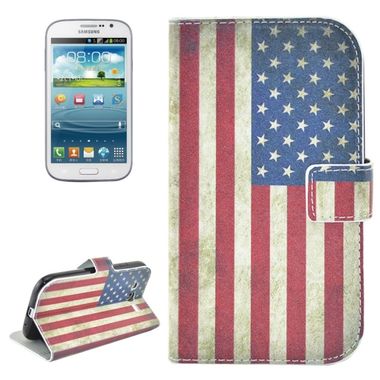 Pěneženkové pouzdro Retro US Flag na Samsung Galaxy Grand Neo