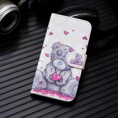 Peňaženkové puzdro 3D Diamond Encrusted Painting na Xiaomi Redmi 7A-Love Bear