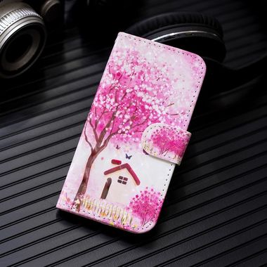 Peňaženkové puzdro 3D Diamond Encrusted Painting na Xiaomi Redmi 7A-Tree House