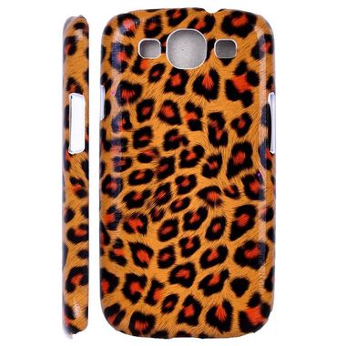 Plastový keře Fashion Leopard na Samsung Galaxy S3 - oranžová