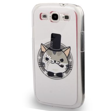 Plastový kryt Cat na Samsung Galaxy S3