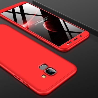 Plastový kryt Hybrid Acrylic na Samsung Galaxy J6- červená