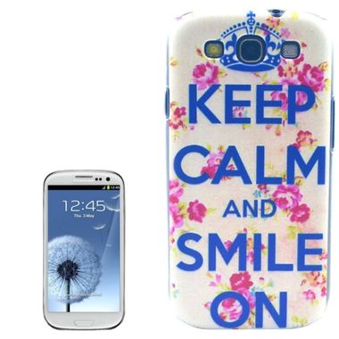 Plastový kryt Keep Calm And Smile na Samsung Galaxy S3