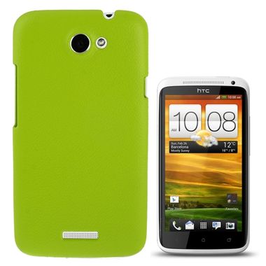 Plastový kryt Lichi na HTC One X - zelená