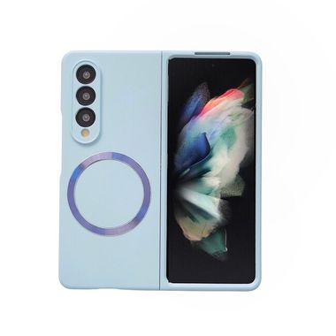Plastový kryt MagSafe pro Samsung Galaxy Z Fold4 - Modrá