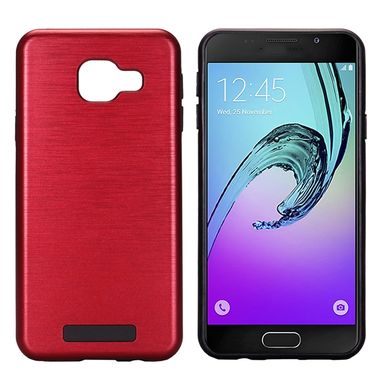Plastový kryt Metal na Samsung Galaxy A3 (2016) - červená