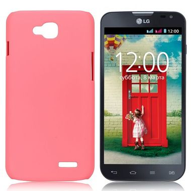 Plastový kryt Rubber Style na LG L90 - růžová