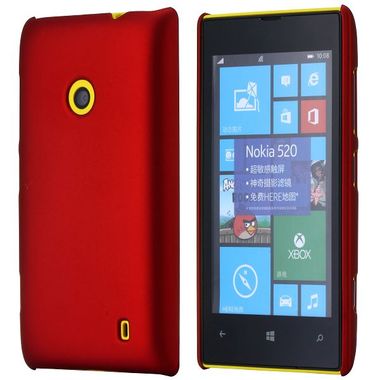 Plastový kryt Smooth Oil na Microsoft Lumia 520/525 - červená