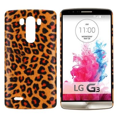 Plastový kryt Stylish Leopard na LG G3 - hnědá