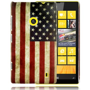 Plastový kryt USA Flag na Microsoft Lumia 520/525